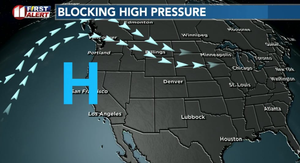 High pressure will keep West Texas dry through at least early next week.
