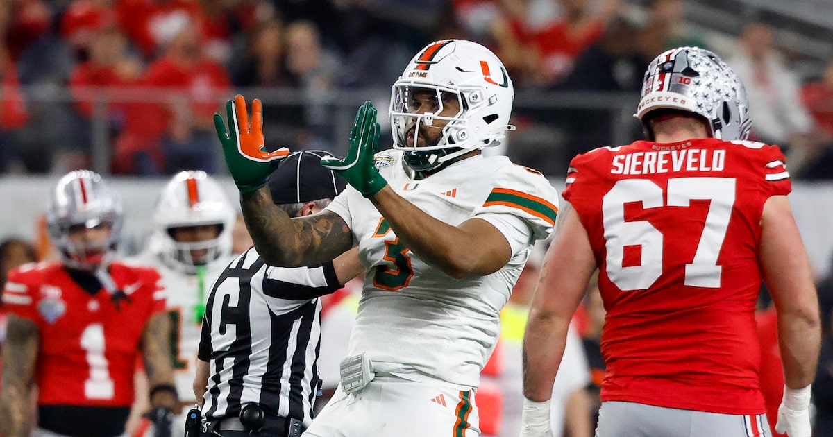 Miami beats defending national champion Ohio State in Cotton Bowl at AT&T Stadium