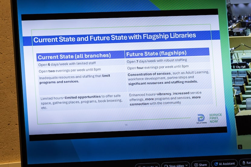 A slide titled “Current State and Future State with Flagship Libraries” is displayed as...