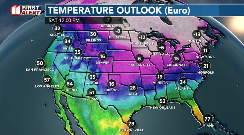 The coldest weather of the season so far is expected this weekend!