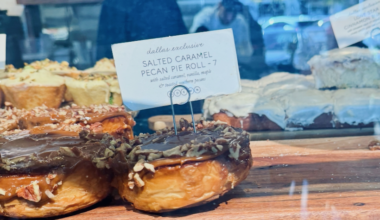 Salted Caramel Pecan Pie Roll at Maman