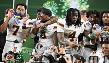 Ohio State vs Miami in the Cotton Bowl in Arlington, Texas