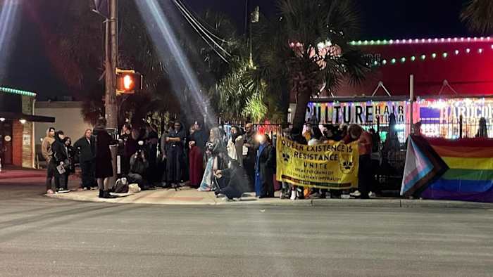 LGBTQ+ community protests removal of San Antonio rainbow crosswalks