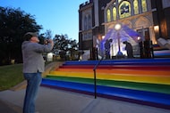 Glenn Little takes a photo at an Oak Lawn church with rainbow steps. A reader appreciates...