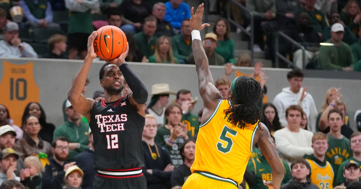 No. 12 Texas Tech unleashes 3-point barrage in blowout conference win over Baylor