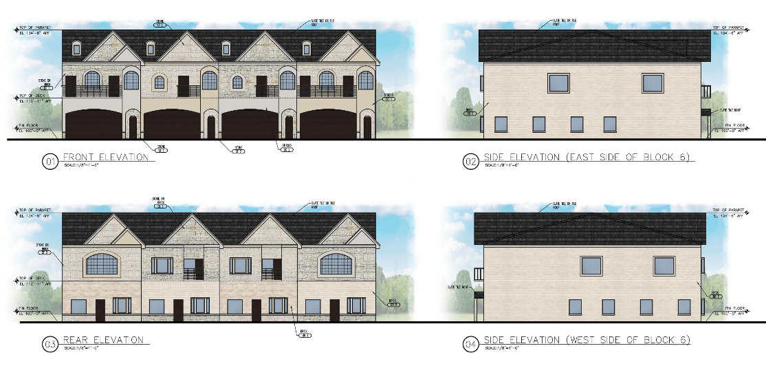 Syed Hussain's proposal for townhome complex Pecan Meadows.