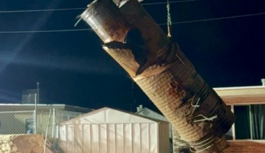 Crews remove damaged water main pipe in Northeast El Paso