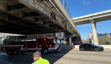 Notorious Houston Avenue bridge struck by oversized truck for first time in 2026