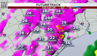 Snow and sleet reports confirmed Sunday, extreme cold to follow