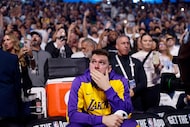 Los Angeles Lakers guard Luka Doncic became teary-eyed watching a tribute video about him...