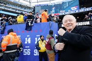 Dallas Cowboys owner and general manager Jerry Jones looks around the stadium before the...