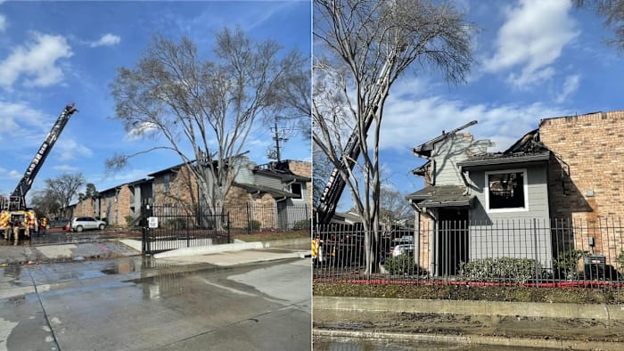 Woman in custody after setting boyfriend’s clothes on fire, igniting apartment fire in NE Harris County