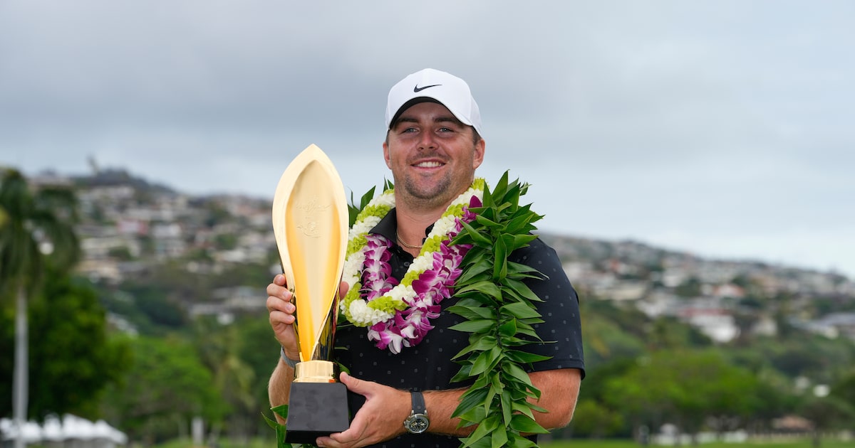 Oklahoma’s Chris Gotterup surges on back 9 to win Sony Open in PGA Tour opener at Waialae