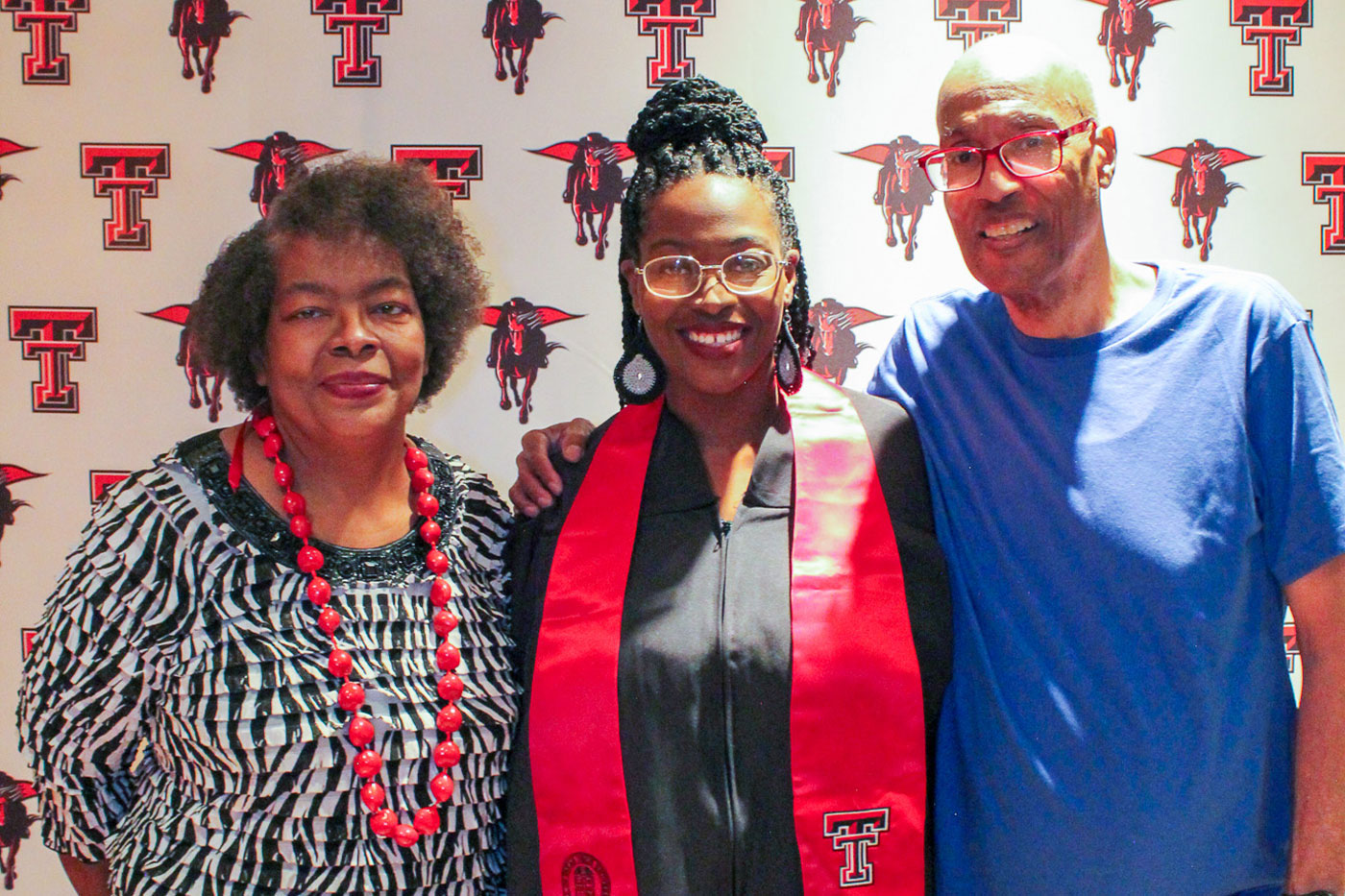 Rossalynn with mom Denise and bonus-dad Reginald