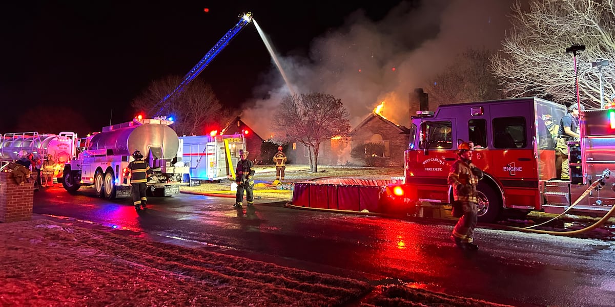 Crews from multiple counties fighting house fire near Wolfforth
