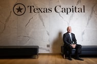 CEO Rob C. Holmes poses for a photo at Texas Capital Bank’s corporate headquarters in Dallas...