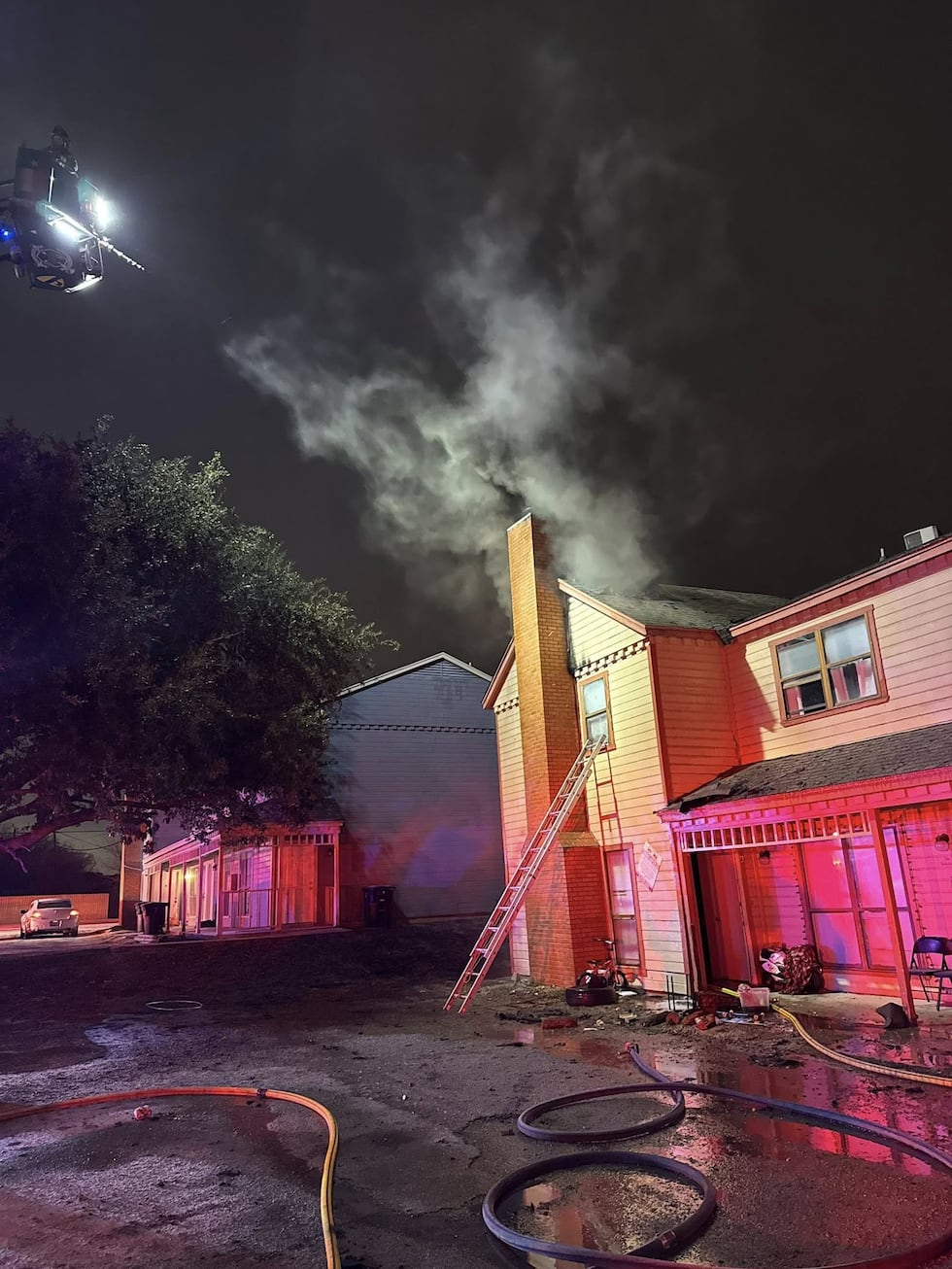 Fire in the 3400 block of Victoria Court in Killeen, Texas.