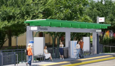 VIA renderings of proposed Green Line stations