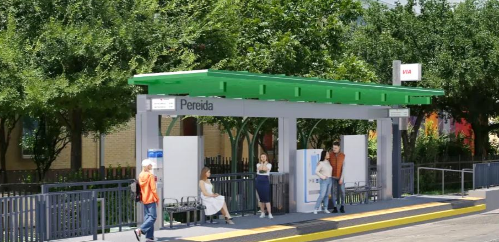 VIA renderings of proposed Green Line stations