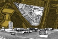 The development site below North Tarrant Parkway, west of I-35W and northeast of US 287