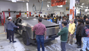 Tesla visits Lubbock ISD’s Advance Technology Center to teach students about electric vehicles