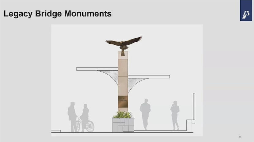 This is a rendering for a monument honoring the late Ross Perot, founder of Electronic Data...