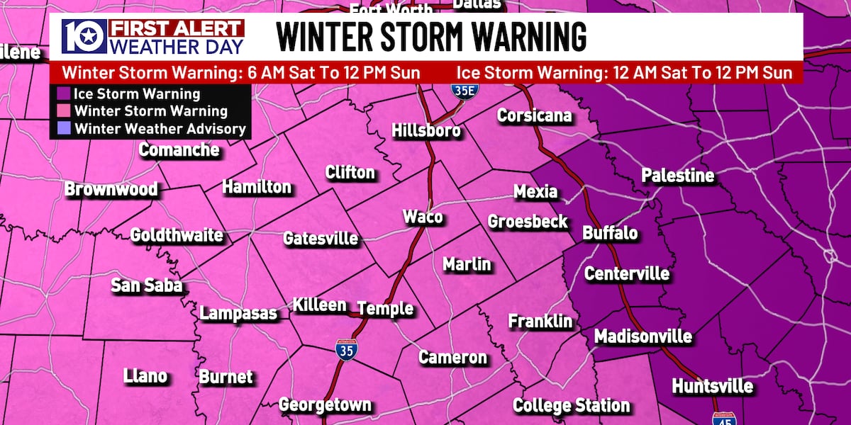 Ice Storm Impacts Central Texas