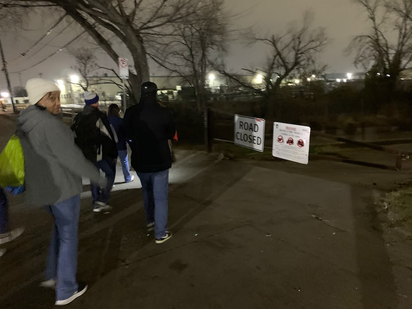 Yolanda Williams, director of grants and contracts at Housing Forward, joined a group of...