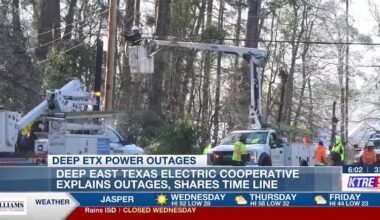 Thousands still without power for upwards of a week, Deep East Texas electric company explains why