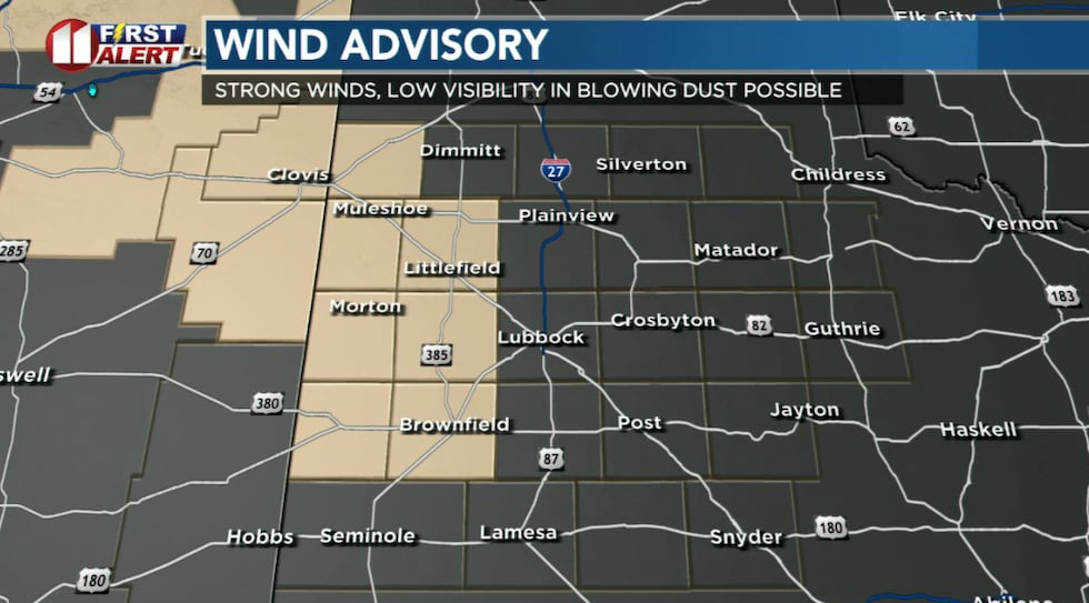 The strongest winds are expected in and near the Advisory area, though it will be windy across...