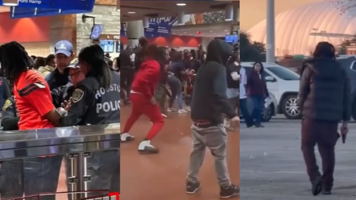 Footage of multiple brawls captured at NRG Stadium watch party as Texans’ season ends with playoff loss