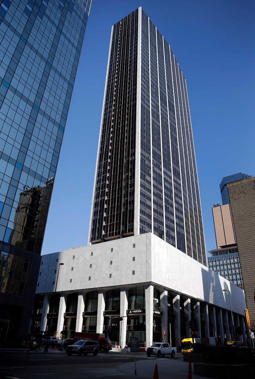 The National, the 52-story former First National Bank Tower, is the biggest adaptive reuse...