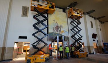 Will Rogers Portrait Restored at Fort Worth Coliseum