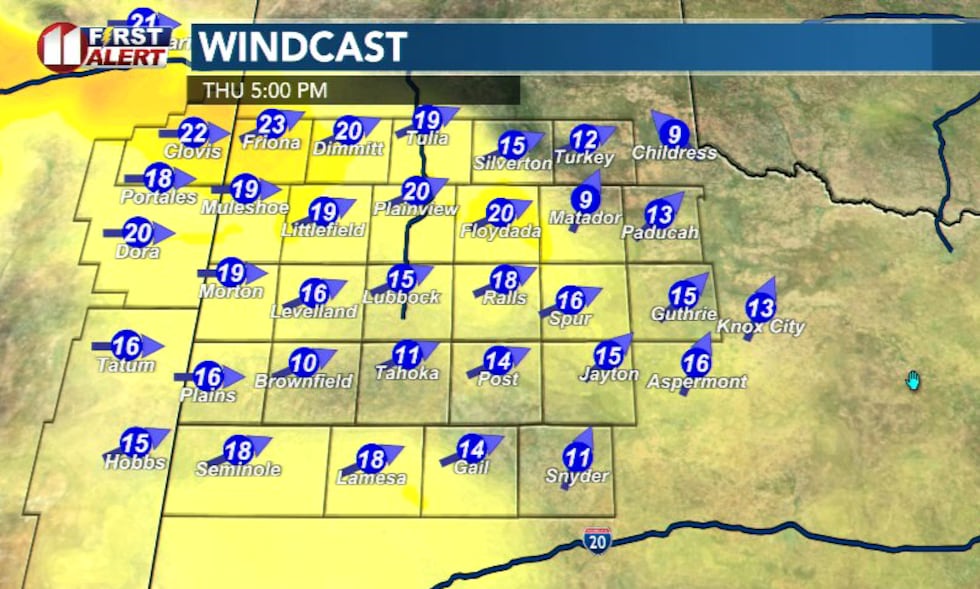 Thursday will start colder, in the 30s, but will climb into the low to mid 70s across the...