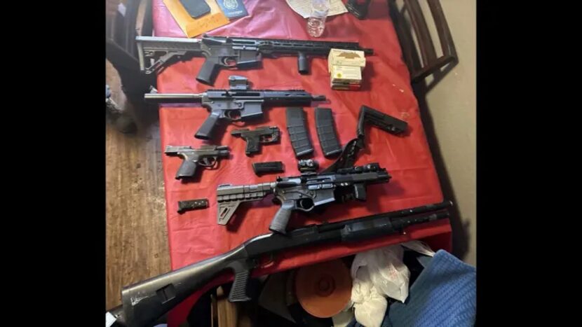 Dallas Police recovered five weapons, including AR-15-style rifles and handguns while...