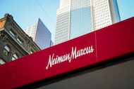 Exterior view of the Neiman Marcus flagship store on Main Street on Thursday, Aug. 13, 2020,...