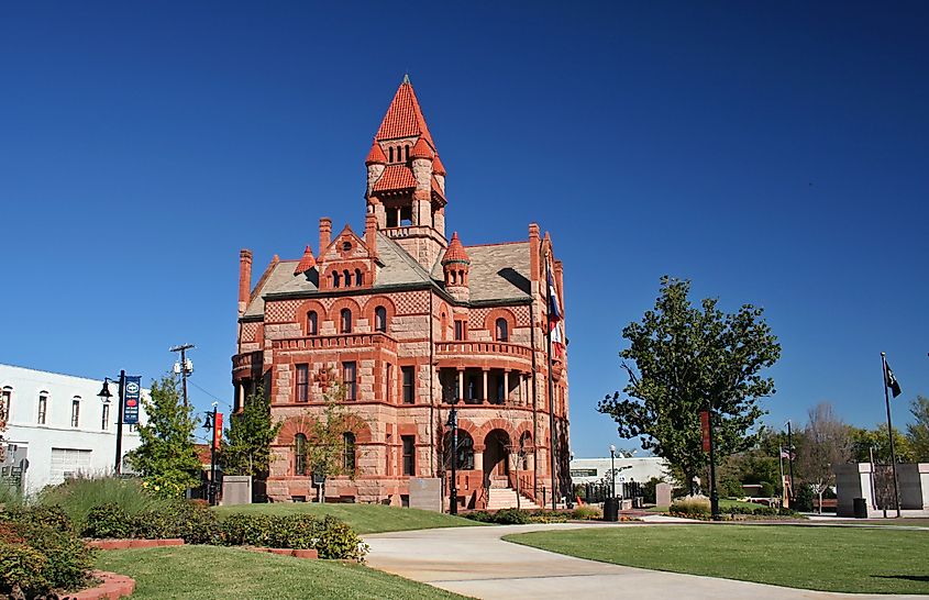 Historic Hopkins County Courthouse in Sulphur Springs, Texas.