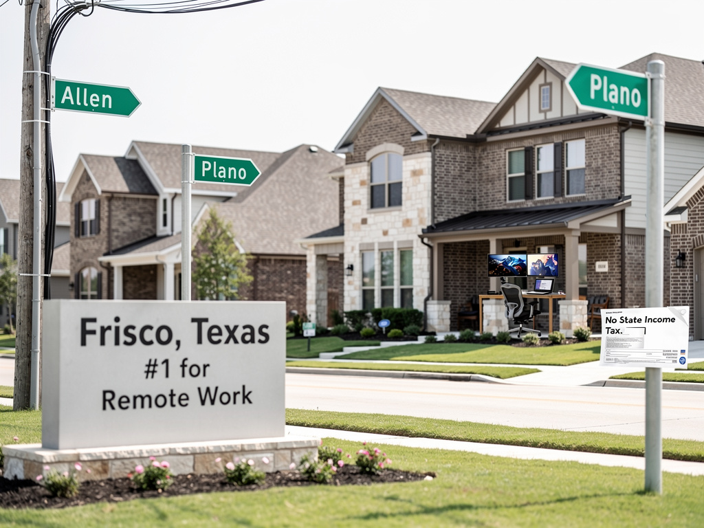 How a Texas Suburb Dominates America's WFH Rankings