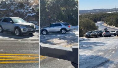 Icy Austin Hill Turns Into Crash Zone as Drivers Slide