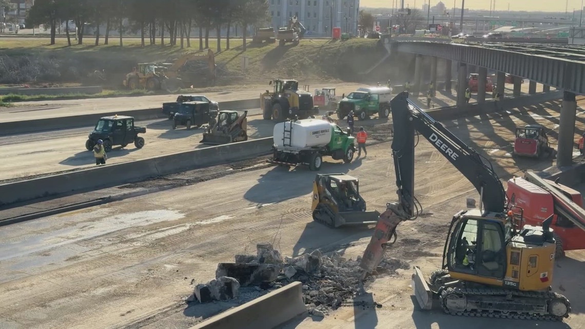 Weekend I-30 shutdown marks first major milestone in years-long Dallas rebuild
