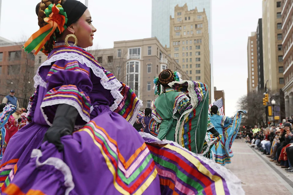 The All-Western Parade takes over the streets in downtown Fort Worth on Saturday.