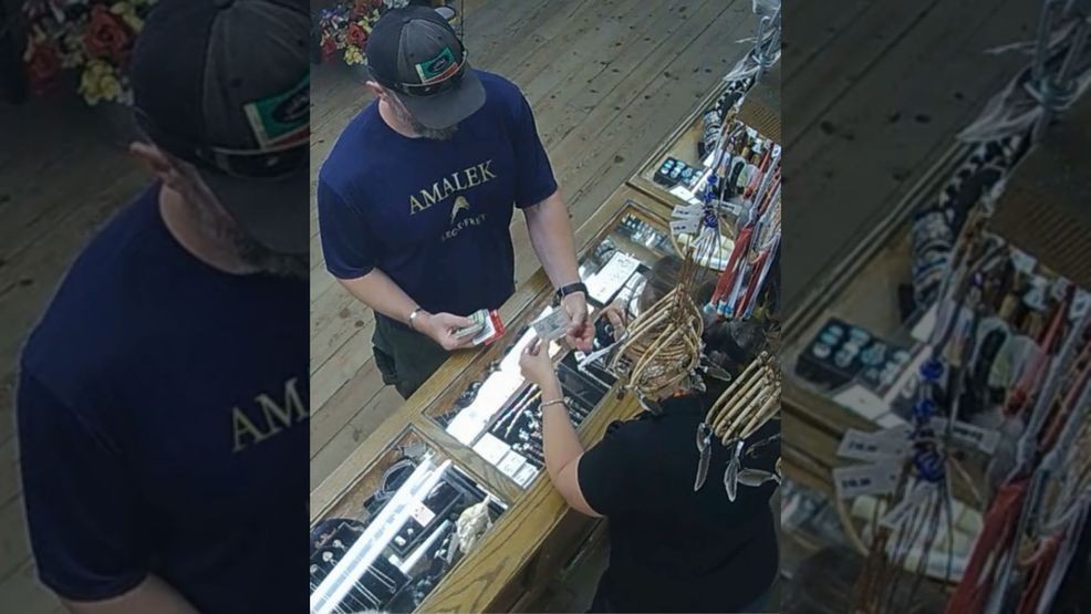 Surveillance footage of 49-year-old Gregory Vandenberg at a fireworks store in Lordsburg. Credit: DOJ{p}{/p}