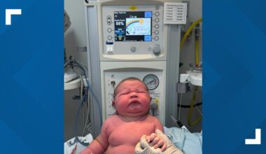 'I was in shock': North Texas mom gives birth to 'huge' baby weighing nearly 13 lbs.