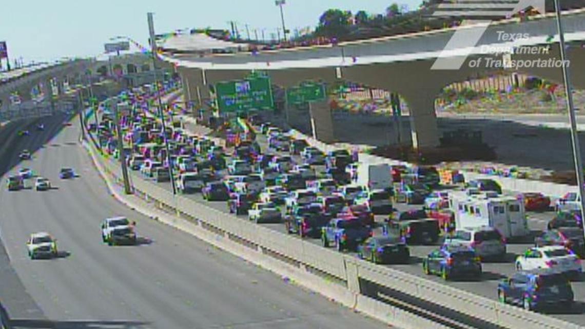 A multi-vehicle crash on northeast side of San Antonio causing traffic back up