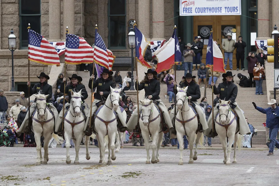 The All-Western Parade takes over the streets in downtown Fort Worth on Saturday.