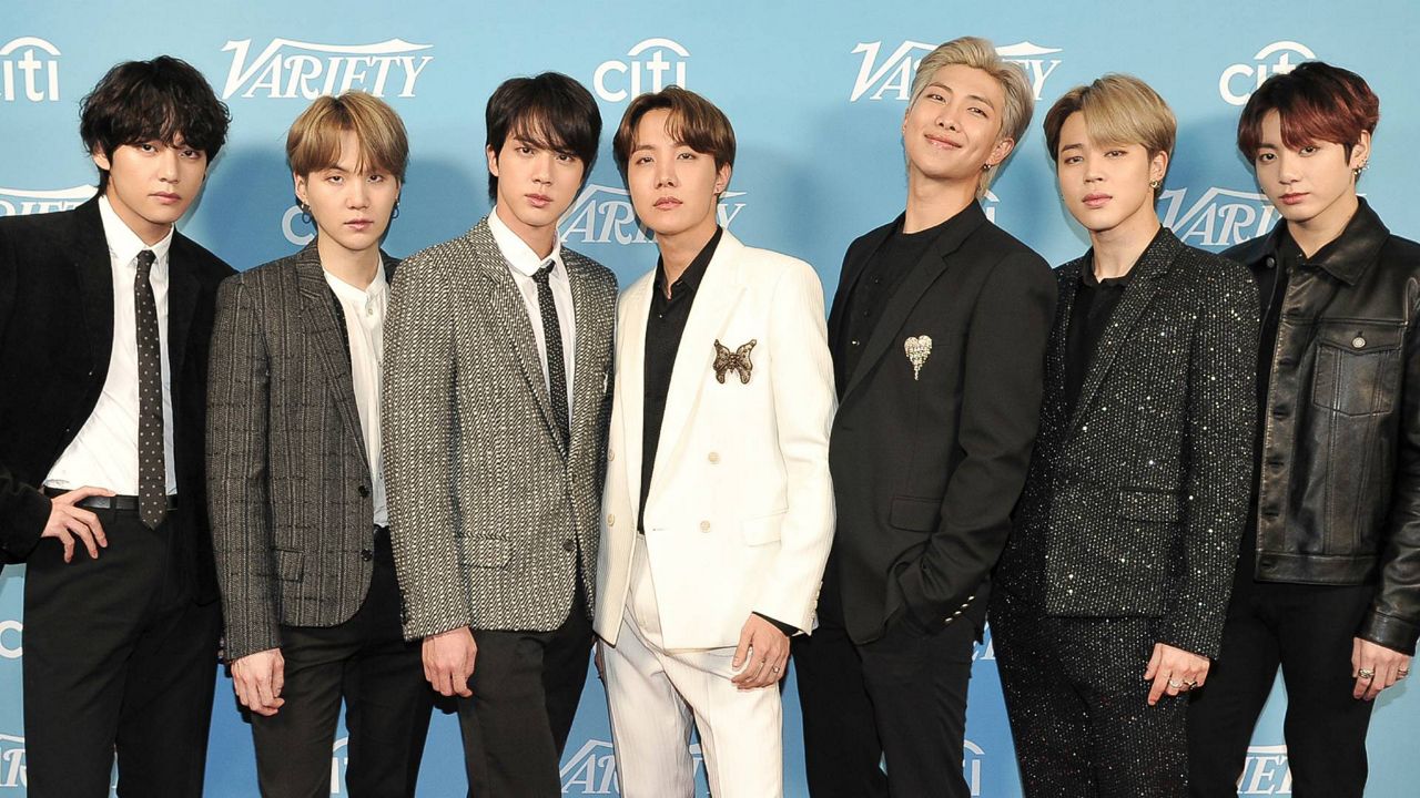 Korean pop band BTS appears at the 2019 Variety's Hitmakers Brunch in West Hollywood, Calif., on Dec. 7, 2019. (Photo by Richard Shotwell/Invision/AP)