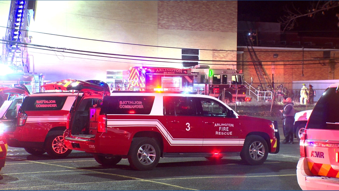 Suspicious fires cause three-alarm response in Arlington overnight, fire officials say