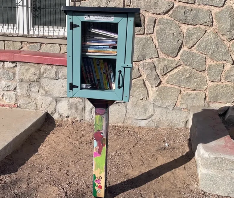 “Little free library” dedicated at the McCall Neighborhood Center
