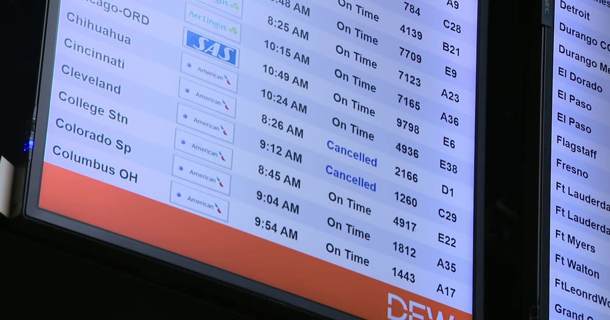 Dallas winter storm: Ground stop issued at DFW Airport, mass flight cancellations continue Sunday