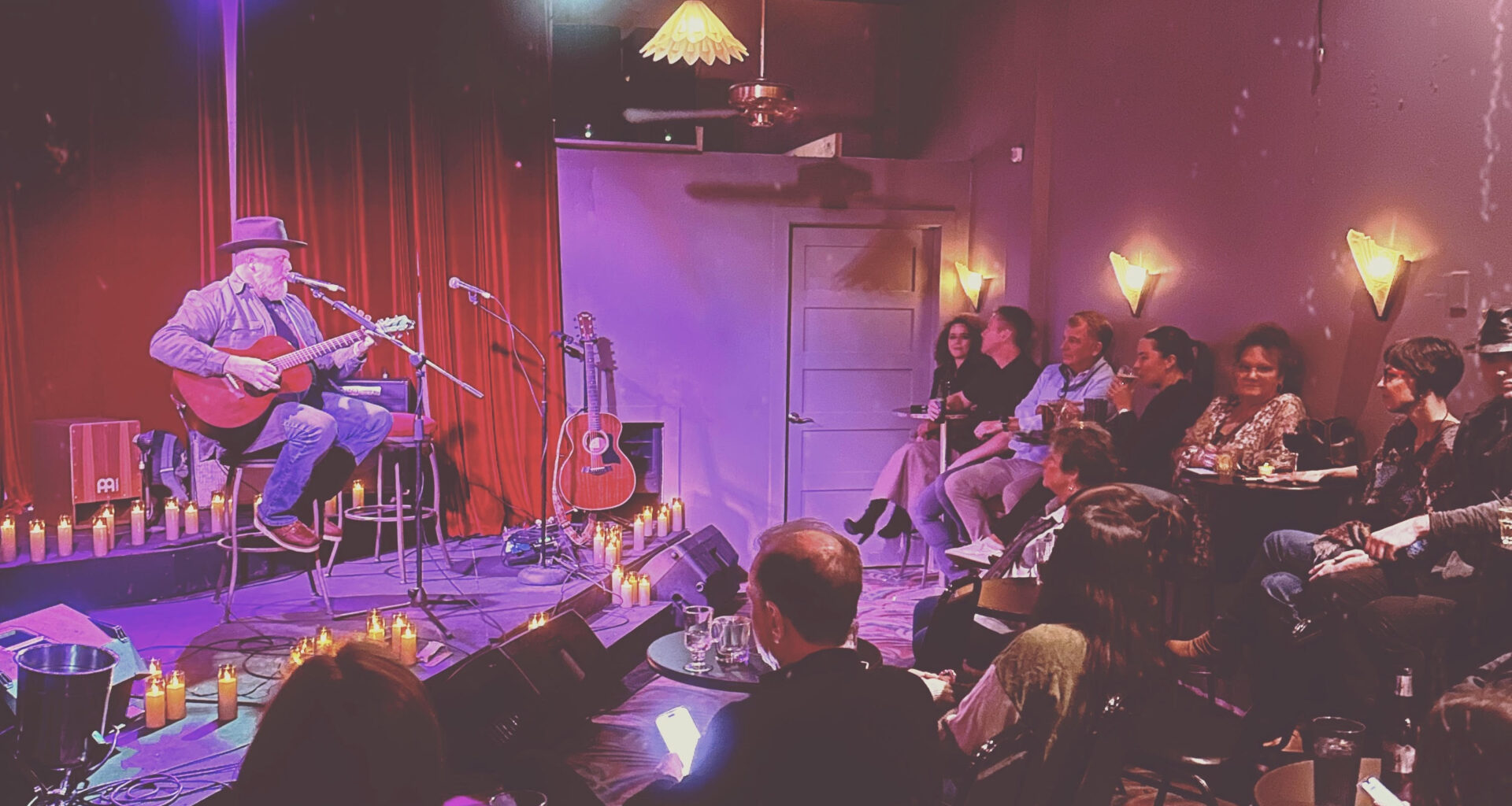 musician on stage at the balcony club
